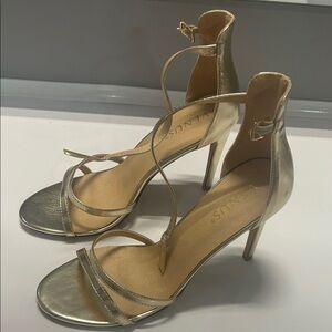 Gold Venus Strappy Heels